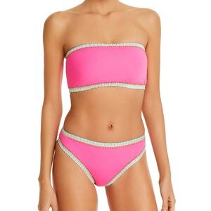Platinum Inspired by Solange Ferrarini Bandeau Bikini Top and bottom Set $176